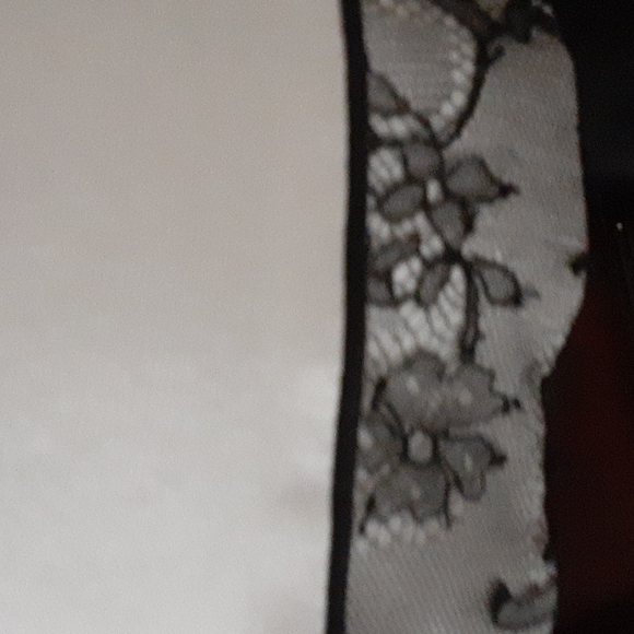 No Name 100% silk 2pc suit sz XS pit 15 inches lace Tuxedo style w/ beaded butto - Picture 3 of 12